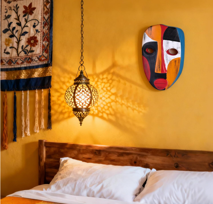 Handmade African Tribal Mask Wall Art